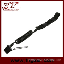 Tactical Elastic Force Gun Sling for Pistol Sling Safety Rope Black